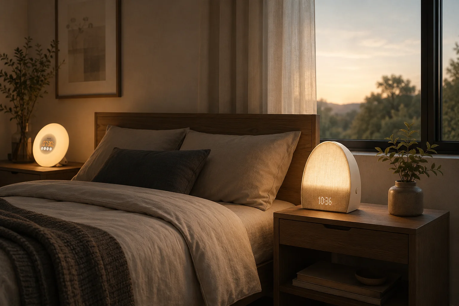 Philips Wake-Up Light vs Hatch Restore 2 — dos formas de despertar
